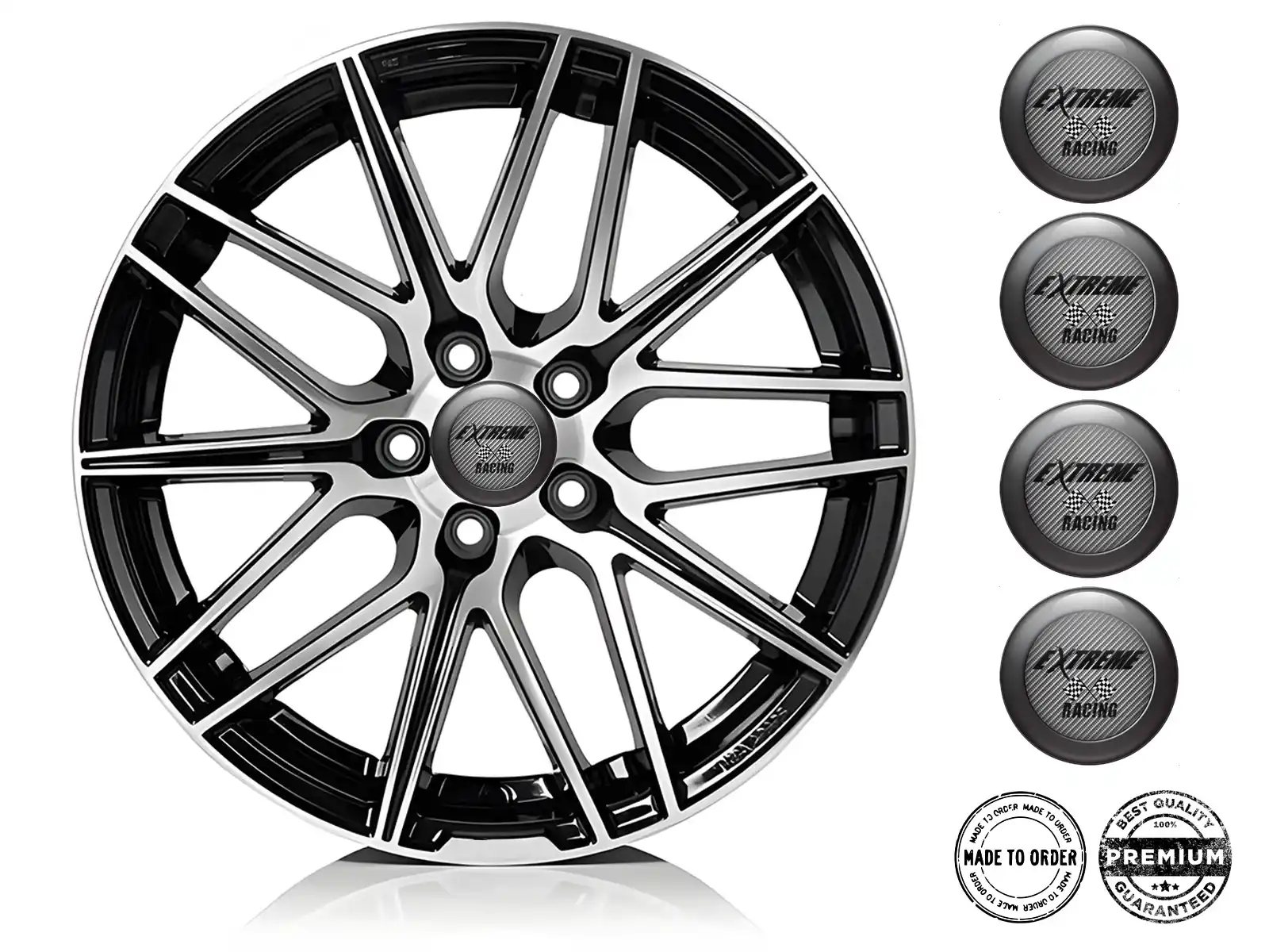 Wheel Badges Style Pro Racing Lightspeed Wave Grid
